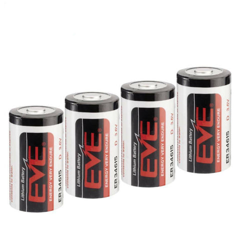 4x Eve Er34615 D Lithium Battery Lr20 3.6V Eve Energy Cell Size Single