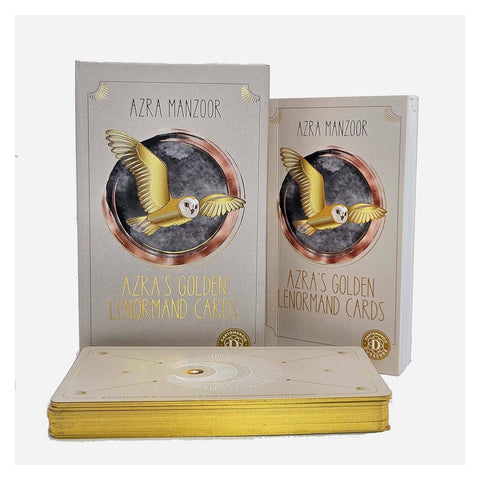 Azra’s Golden Lenormand Cards Deck – AGM Esoteric Fortune Telling Oracle