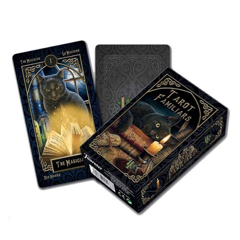 Lisa Parker Familiars Tarot Deck Cards Telling Fournier With Velvet Bag