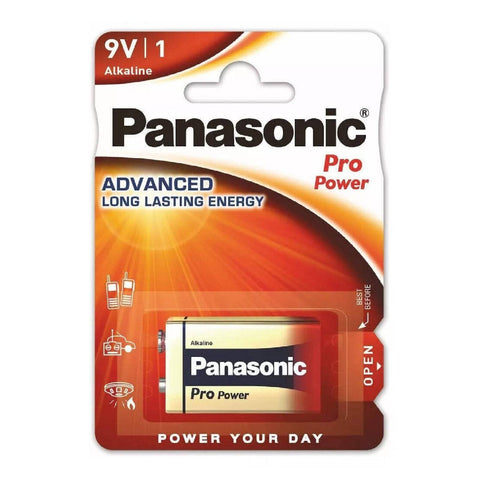 Panasonic Alkaline Pro Power 9V 6Lr61 Battery E Block 6Lf22