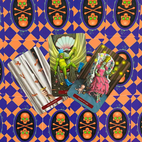 Trick Or Treat Tarot Cards Deck Llewellyn By Barbara Moore Contemporary