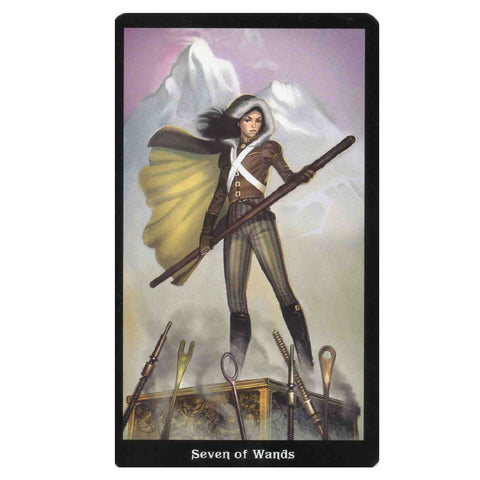 The Steampunk Mini Tarot Cards Deck Esoteric Telling Barbara Moore Llewellyn