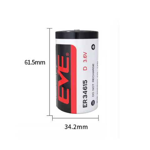 4x Eve Er34615 D Lithium Battery Lr20 3.6V Eve Energy Cell Size Single