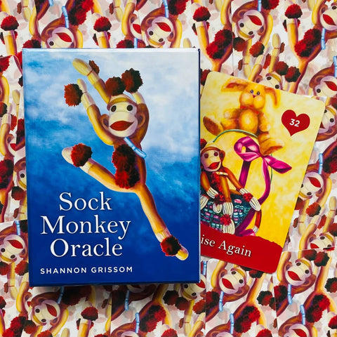 Sock Monkey Oracle Cards Deck Beyond Words Shannon Grissom And Guidebook