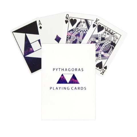 Pythagoras Playing Cards Deck Difatta USpcc Magic Tricks Poker Galaxy Purple