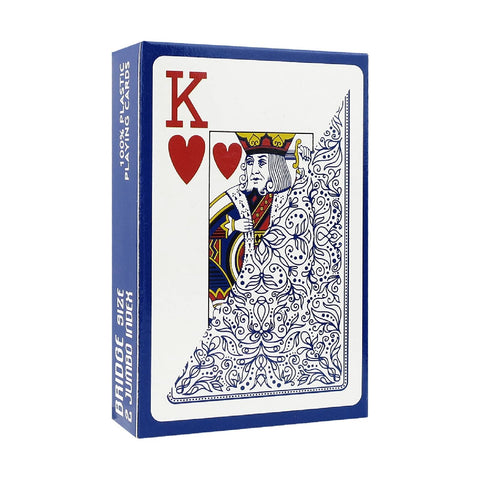 Modiano Bride 2 Jumbo Index Blue Bride Size Playing Cards Plastic