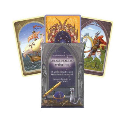Lenormand Mistico Deck Cards Mystical Lenormand Oracle In Spanish With Bag