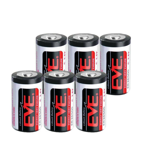 6x Eve Er26500 C Lithium Battery Lr14 3.6V Eve Energy Cell Size Single