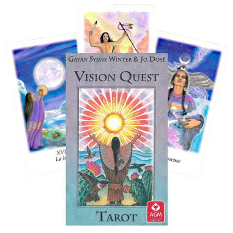 Vision Quest Tarot Deck Cards Esoteric Winter Jo Dose Spanish Edition Agm