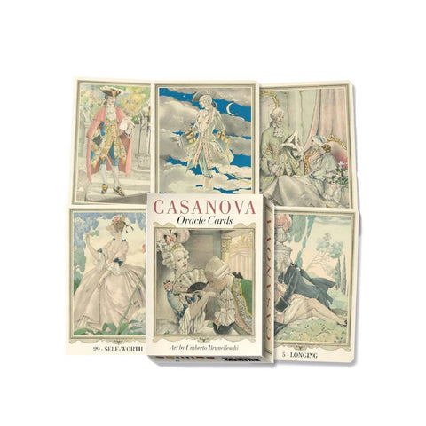 Casanova Oracle Cards Deck Brunelleschi Mastroleo Italy Lo Scarabeo & Bag