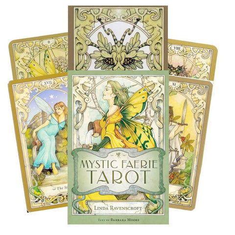 Mystic Faerie Tarot Cards Deck Linda Ravenscroft Barbara Moore Llewellyn