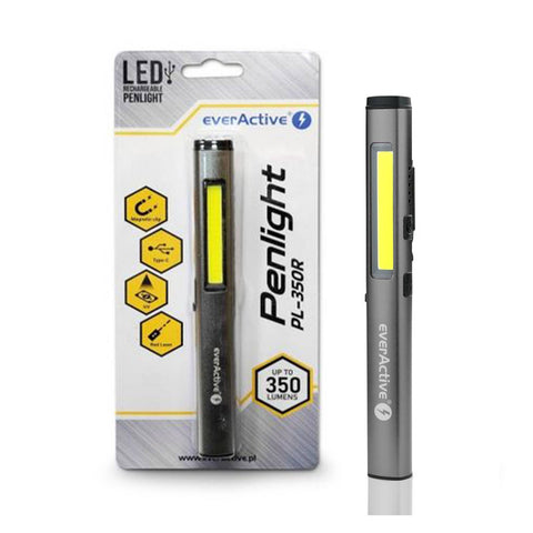 Everactive Pl-350R Flashlight Led 350 Lumens 3W Uv Light & Laser Waterproof