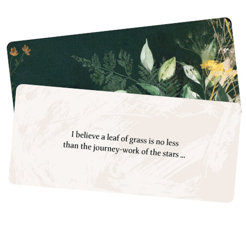 Leaves of Wisdom Insight Cards Deck by Walt Whitman Blue Angel 55 Card Set