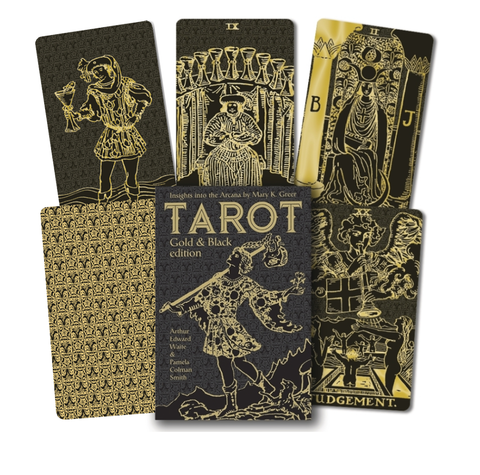 Tarot Gold And Black Edition Cards Deck Lo Scarabeo Greer Waite Smith Arcana NEW