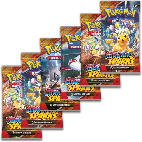 Pokemon TCG Scarlet & Violet Surging Sparks Booster Bundle 6 Packs