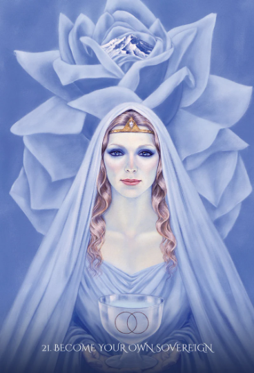 Through The Eyes Of The Soul Oracle Cards Deck Blue Angel Esoteric Rose NEW