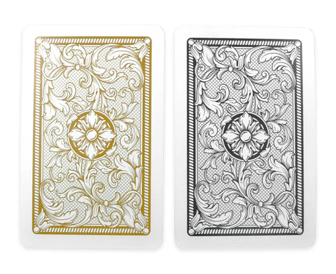 Copag Legacy Bridge Size Playing Cards Double Deck Jumbo Black Gold 235-4