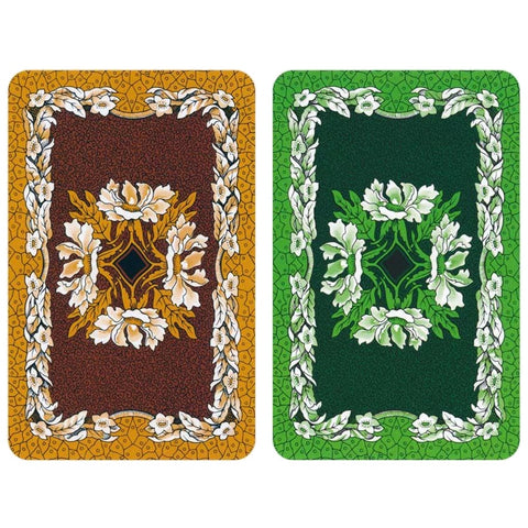 PIATNIK Bridge Poker Whist Playing Cards 55-Card Deck Green/Brown