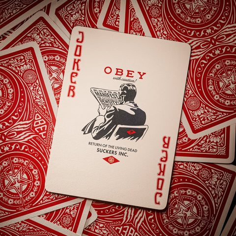 Obey Playing Cards Red Edition Theory11