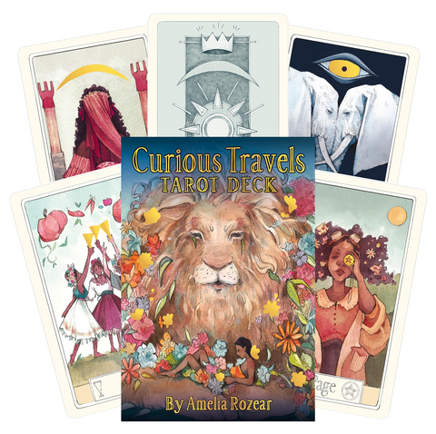 Curious Travels Tarot Cards Deck Gilded US Games Systems By Amelia Rozear Ctr79