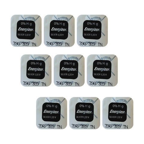 9x Energizer 389 390 SR1130 Silver Oxide 1.55V Watch Batteries