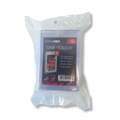 5x Ultra Pro One-Touch 130pt Magnetic Trading Card Holders UV Protection