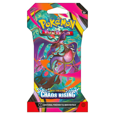 Pokemon TCG Mega Evolution Chaos Rising Sleeved Booster Pack 10 Cards English Sealed