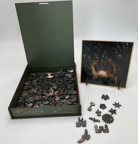 M.K. Ciurlionis Fairy Tale of the Kings 300pc Wooden Jigsaw Puzzle