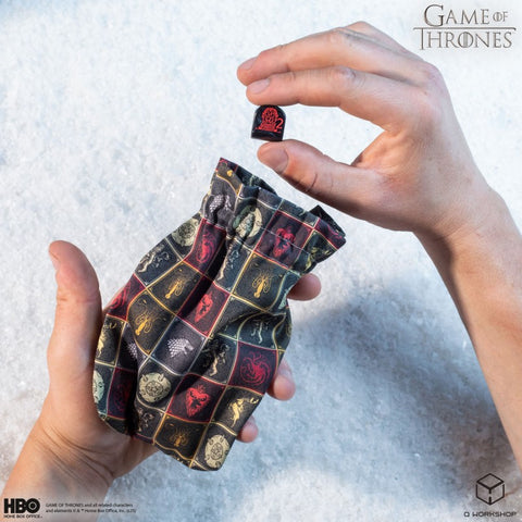 Game of Thrones House Sigils Dice Pouch Q-Workshop Official Drawstring