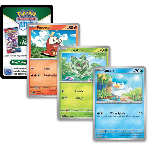 Pokemon TCG Quaxly Paldea Collection Box Scarlet & Violet English