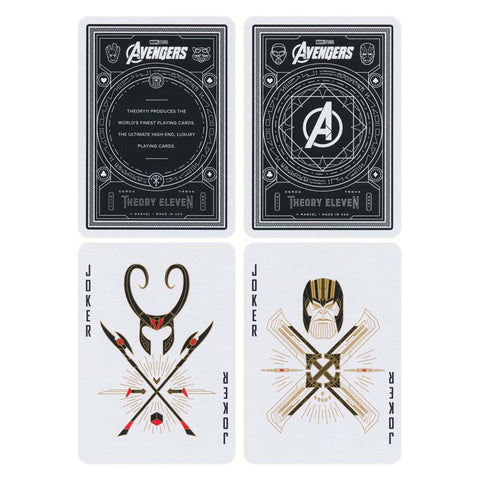 Marvel Avengers Infinity Saga Blue Poker Playing Cards by Theory11