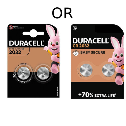 2x Duracell CR2032 3V Lithium Coin Batteries DL2032 ECR2032 Watch
