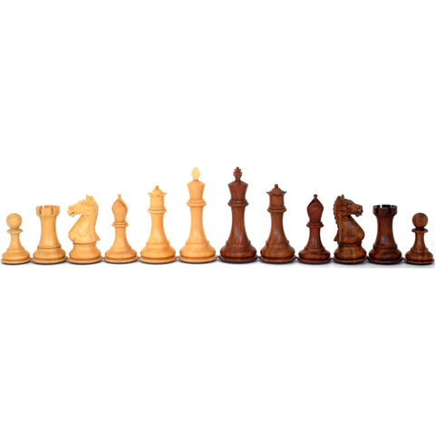 Italfama Mahogany Chess Set 52cm Board 10cm King Handmade Italy