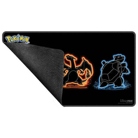 Ultra Pro Neon Kanto Foil Playmat Pokémon TCG Venusaur Charizard Blastoise