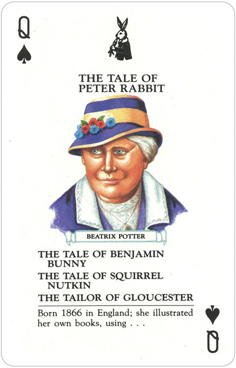 Childerns Authors Playing Cards Deck US Games Card Game Andersen Grimm Story NEW