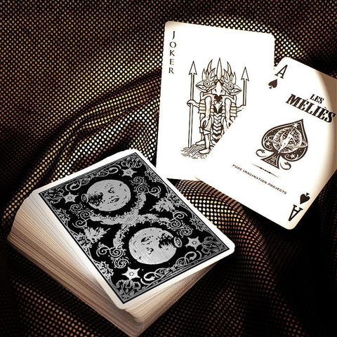 Les Melies Silver Limited Edition Playing Cards Silver Foil Poker Deck