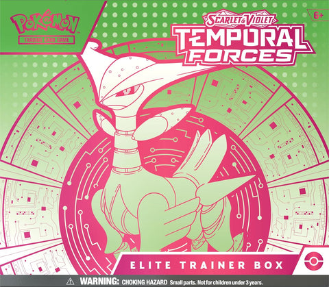 Pokemon TCG Scarlet & Violet Temporal Forces Iron Leaves Elite Trainer Box