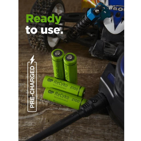 4 Gp Recyko + 2700 Rechargeable Aa Battery 2600Mah Hr6 270Aahc Mn1500 1.2V NEW
