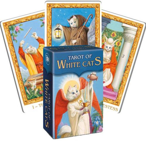 Tarot of White Cats Mini Deck 78 Cards Lo Scarabeo Tarot Cards