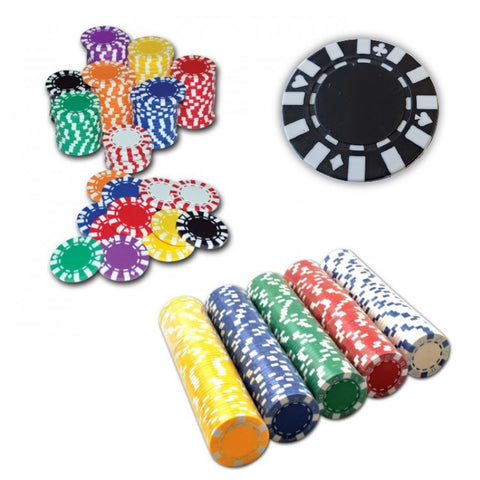 STAR 50 Black Poker Chips Set Professional Casino Quality Game Tokens