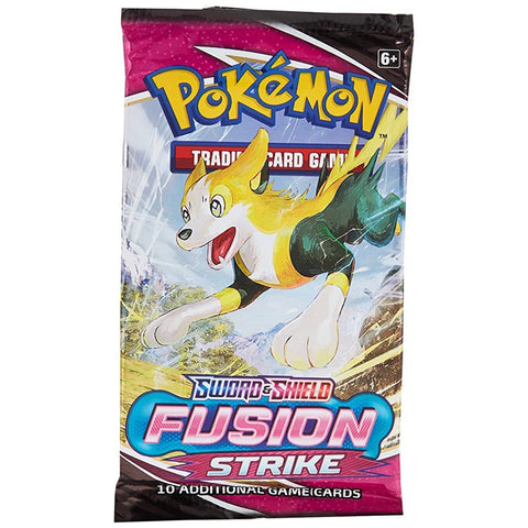 Pokemon TCG Fusion Strike Sword & Shield Sealed Booster Pack 10 Cards