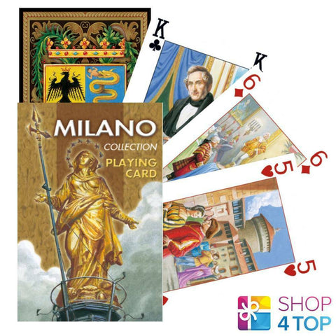 Milano Collection Playing Cards 54 Illustrated History Deck Lo Scarabeo NEW