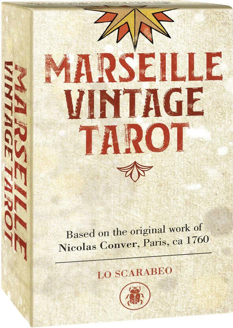 Lo Scarabeo Marseille Vintage Tarot Deck 78 Cards with Guidebook