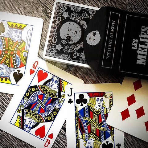 Les Melies Silver Limited Edition Playing Cards Silver Foil Poker Deck