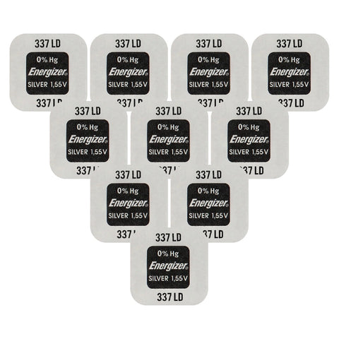 10x Energizer 337 SR416SW Silver Oxide 1.55V Watch Batteries