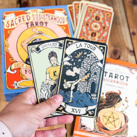 The Sacred Sisterhood Tarot Deck for Fierce Women 78 Cards + Guidebook