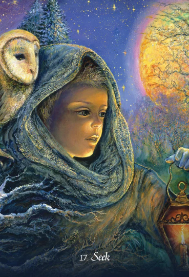 Gratitude Oracle Cards Deck by Angela Hartfield & Josephine Wall Blue Angel