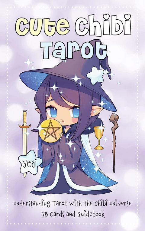 Cute Chibi Tarot Deck 78 Cards with Guidebook by Rock Point