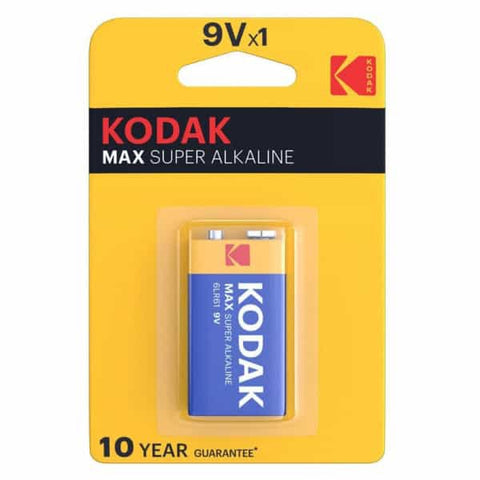 Kodak 9V Max Super Alkaline Battery 1 piece