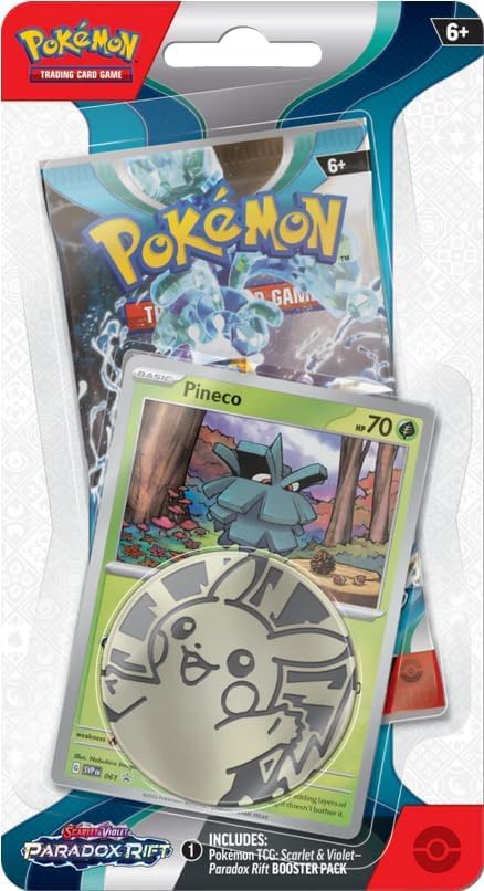 Pokemon TCG Paradox Rift Pineco Checklane Blister Pack English